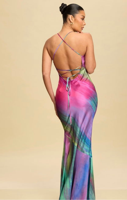 AYA SATIN DRESS