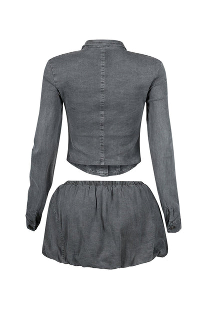 DENIM DOLLY - SKIRT SET