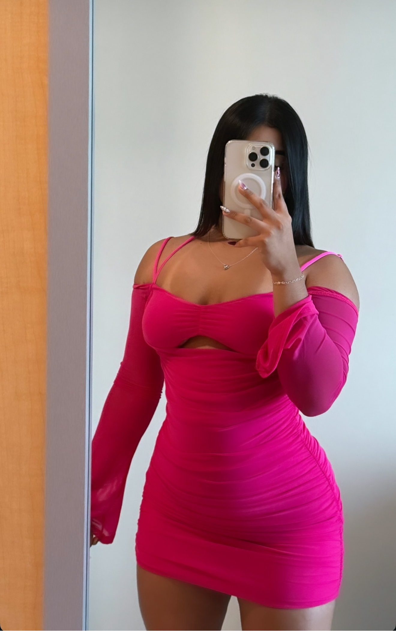 Pretty N Pink Mesh Dress