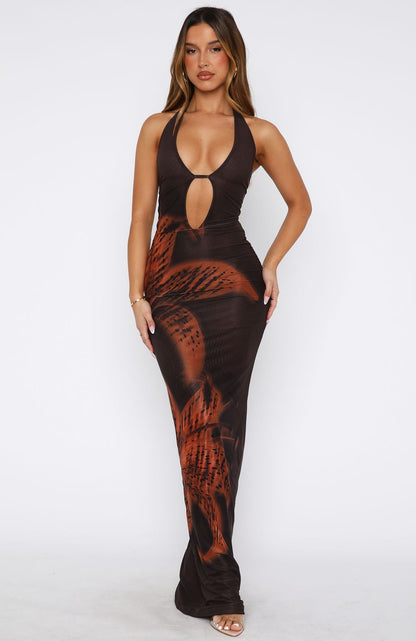 MIDNIGHT ORCHID DRESS