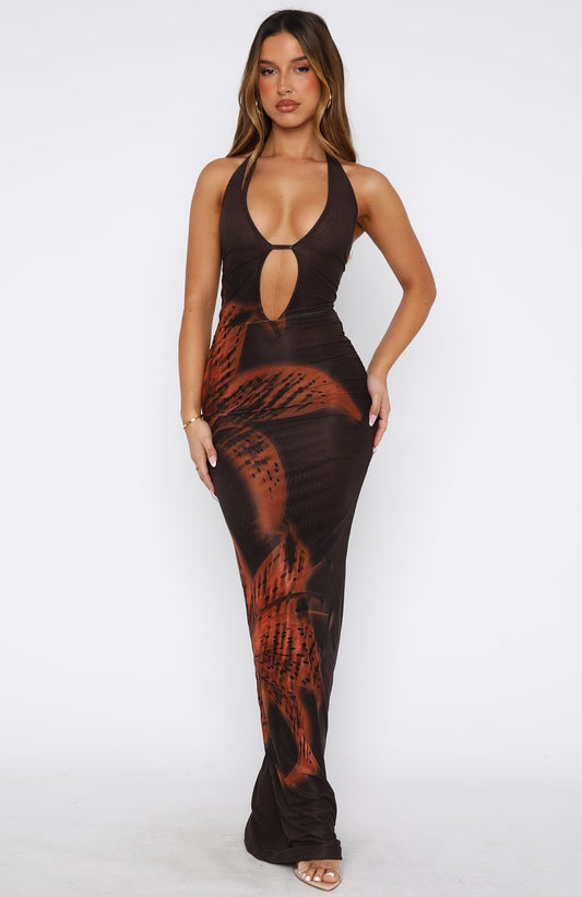 MIDNIGHT ORCHID DRESS