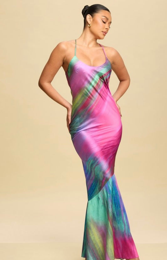 AYA SATIN DRESS