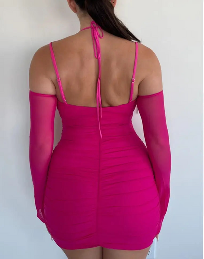 Pretty N Pink Mesh Dress